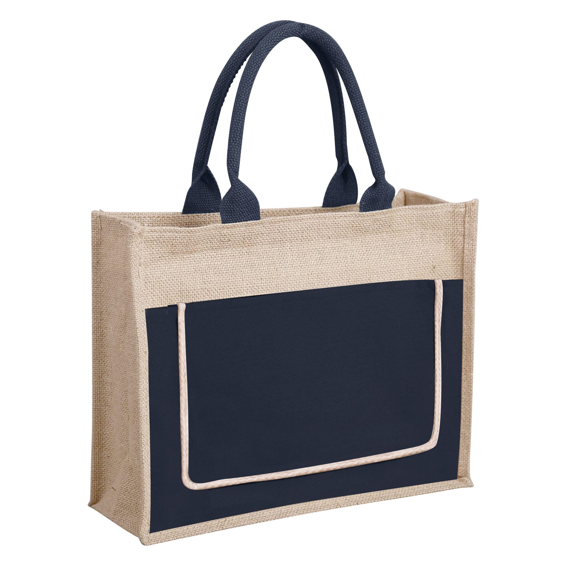 FlyFlyPromos - Jute Beach Tote Bag Image 7 - Promotional Product